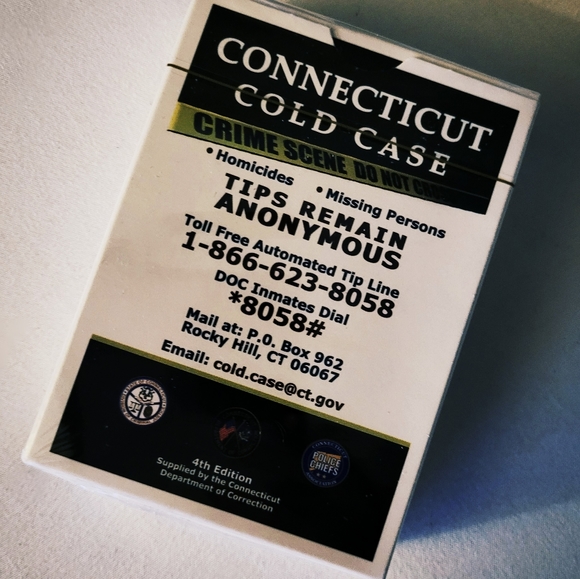 NEW & SEALED Cold Case Playing Cards (Connecticut)